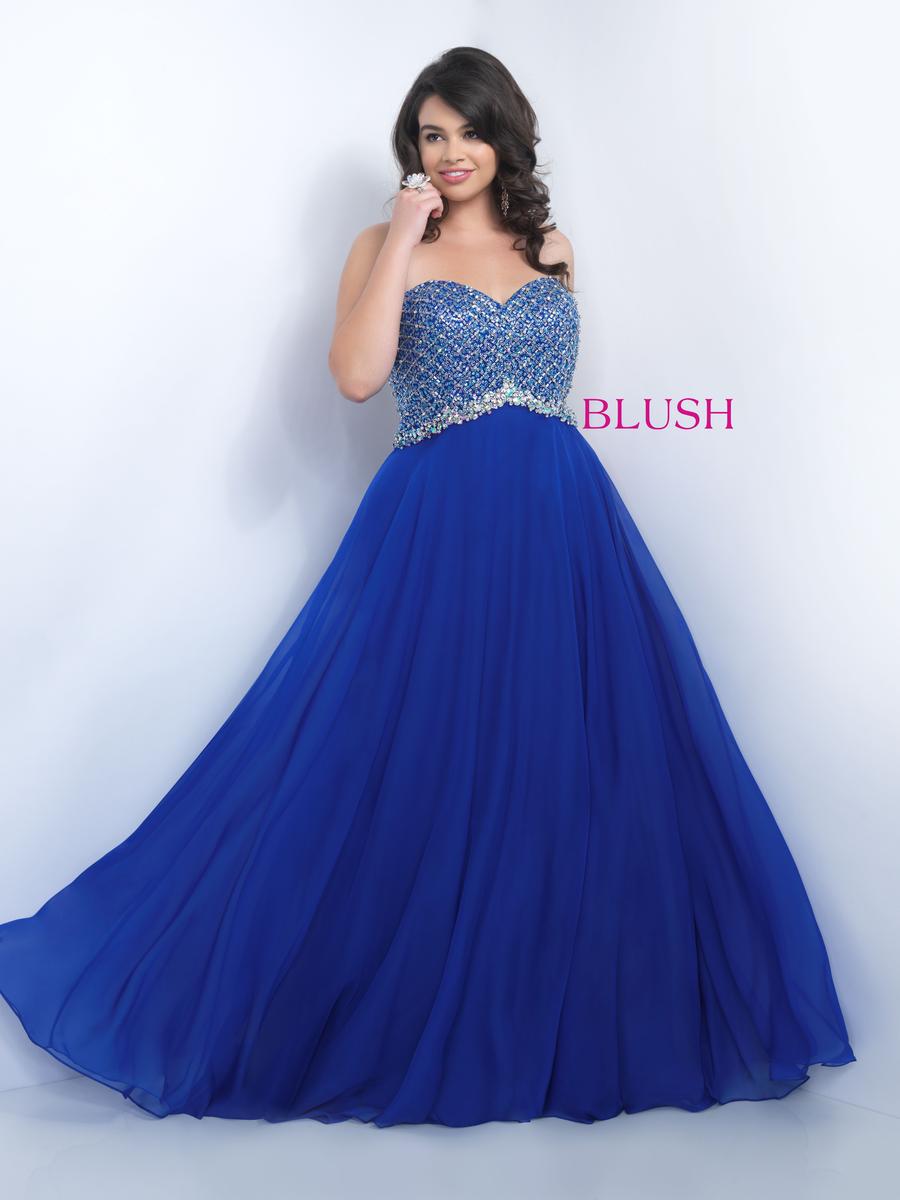 Blush W Plus size Prom 11050W