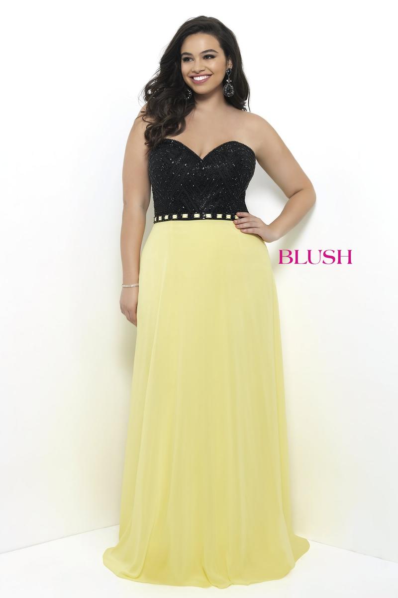 Blush W Plus size Prom 11303W