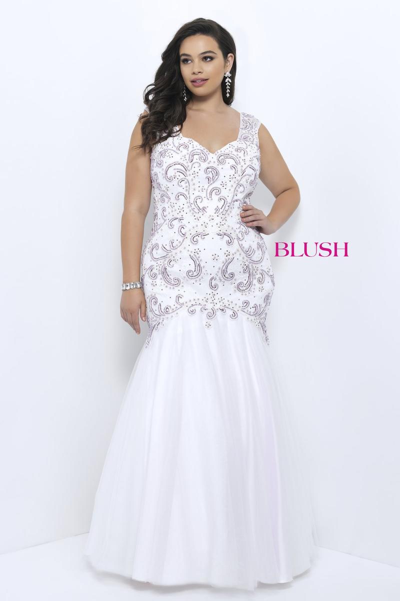 Blush W Plus size Prom 11346W
