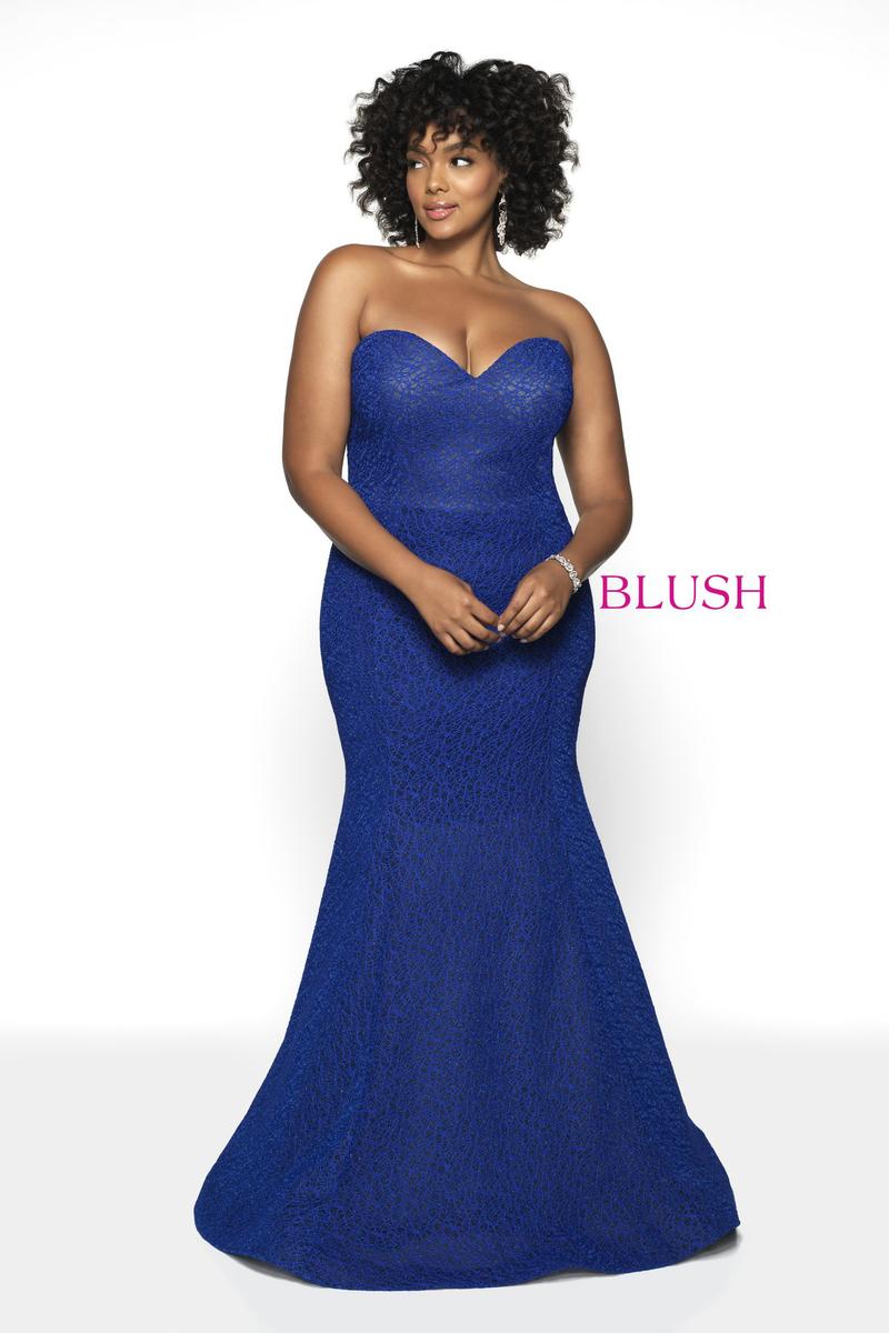 Blush W Plus size Prom 11796W