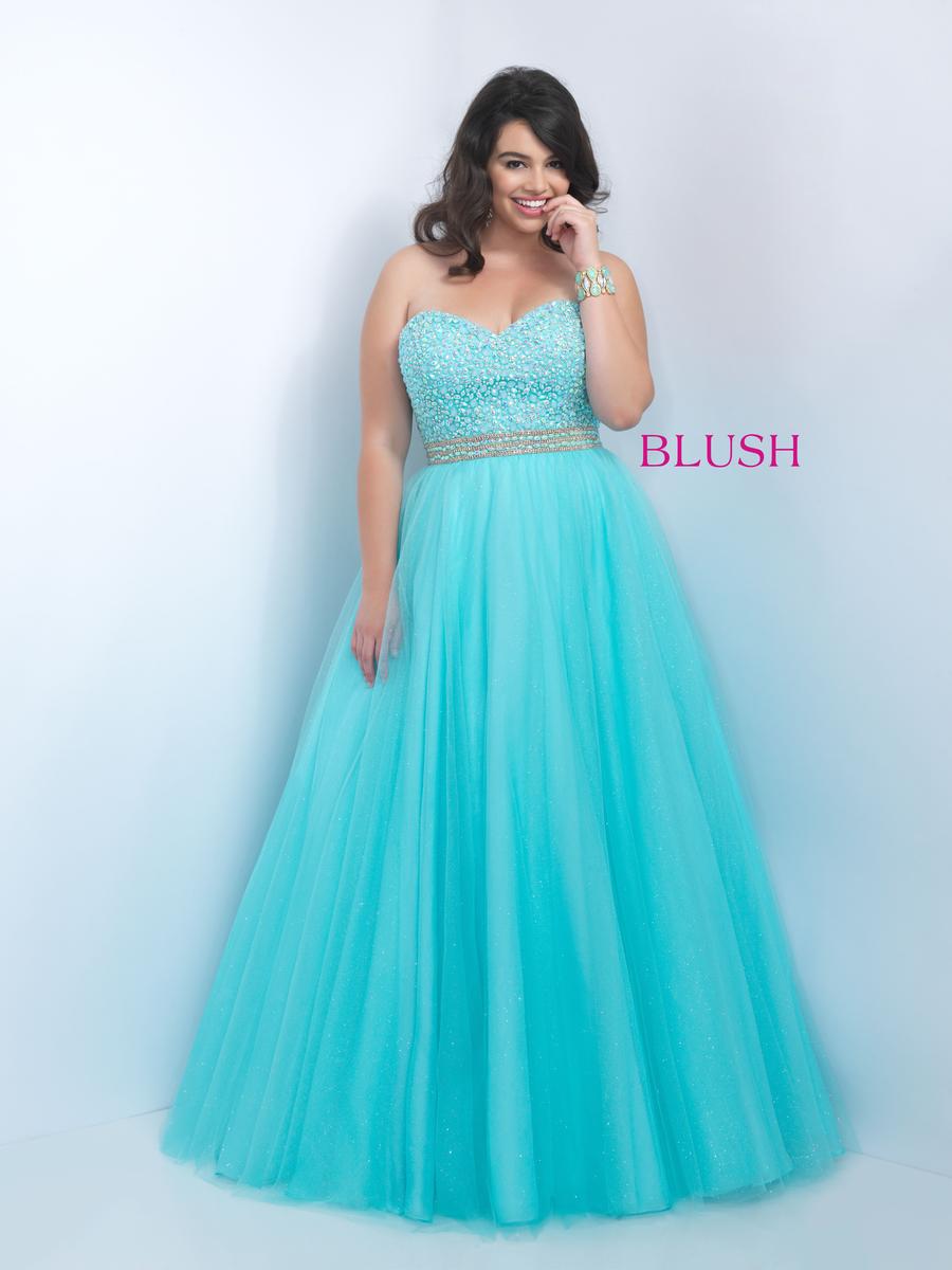 Blush W Plus size Prom 9107W