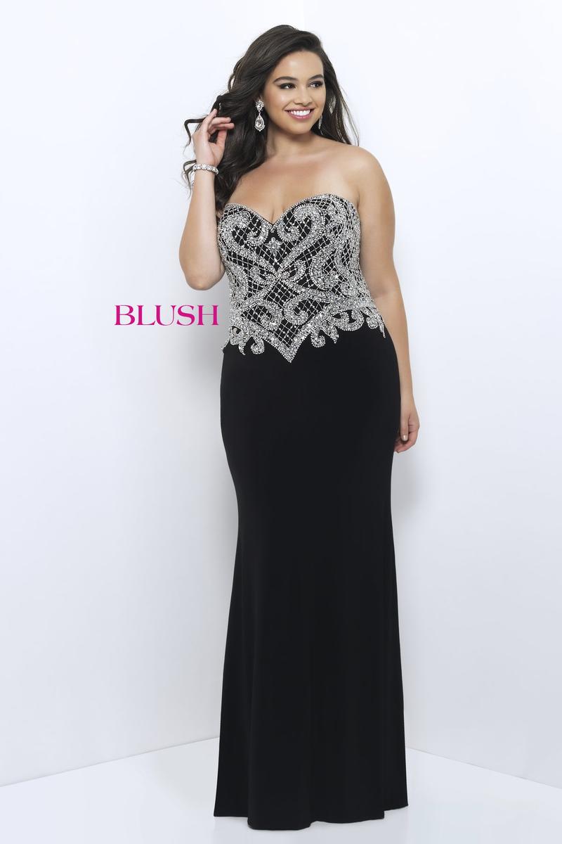 Blush W Plus size Prom 9301W