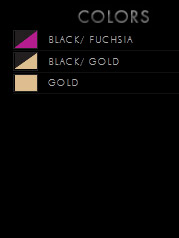 5363 Black/Fuchsia detail