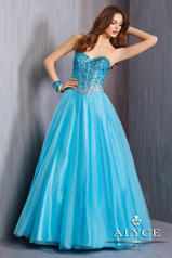 open lace back dress Betsy and Adam Strapless Mesh Skirt Dress A26893