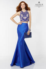 6533 Electric Blue/Nude front