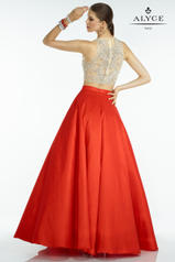 6534 Red/Nude back
