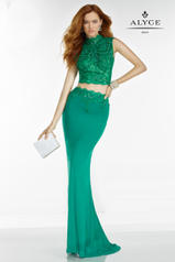 6585 Emerald/Nude front
