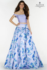 6808 Periwinkle/Multi Print front