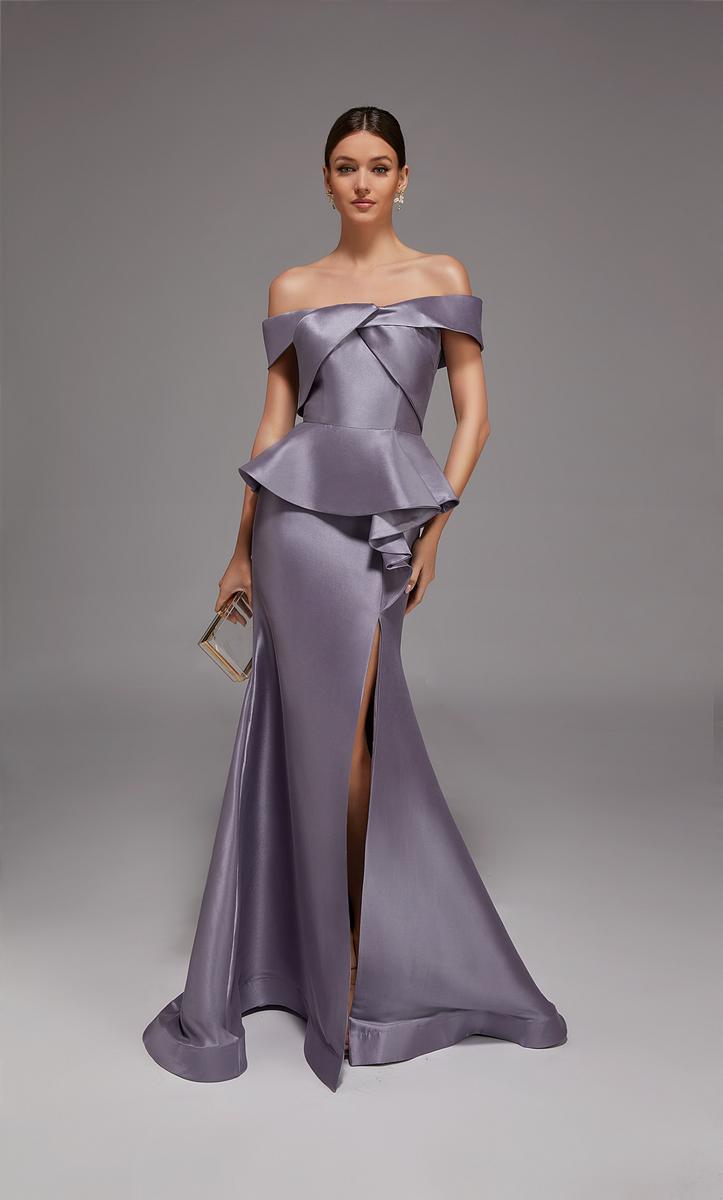 lilac grey dress Baltic Born Womens Tessa Tiered Maxi Dress | Lilac Gray Floral