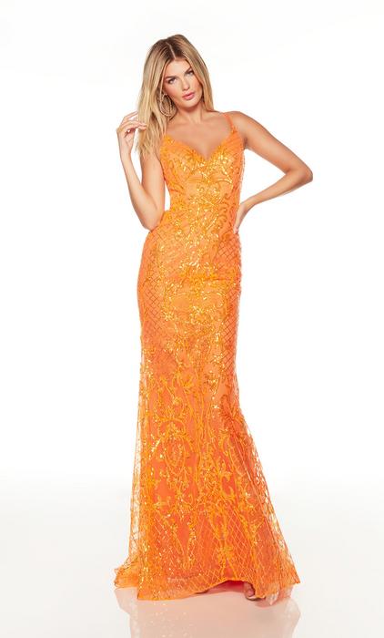 Alyce Paris - Sequin Patterned Gown 61330