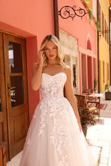85700 All Ivory Gown With Ivory Illusion detail