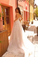 85694 All Ivory Gown With Ivory Illusion back