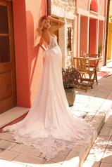 87515B All Ivory Gown With Ivory Illusion back