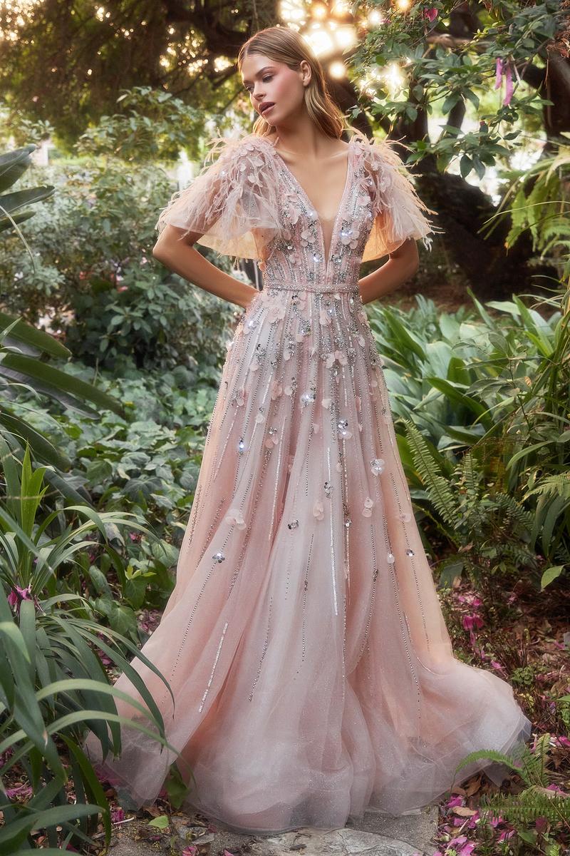 CD Melina Blush Long Sleeve Gown – GlamEdge Dress & Gown