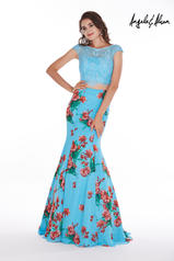 61022 Turquoise/Floral front