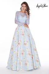 61059 Baby Blue/Floral front