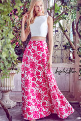 71035 Ivory/Fuchsia Floral front