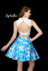 72035 Ivory/Turquoise Floral back