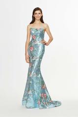 91007 Turquoise Floral front