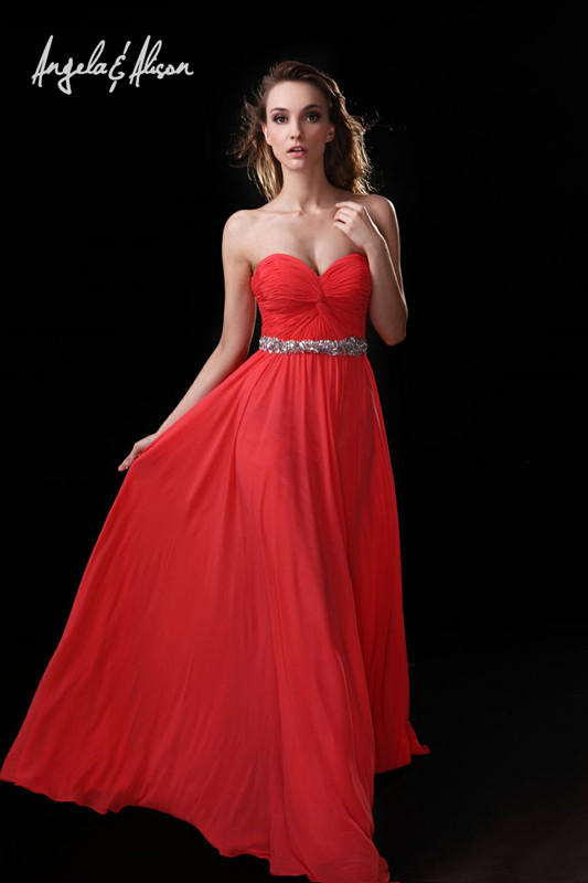 strapless open back dress Red Ponte Clifton Dress
