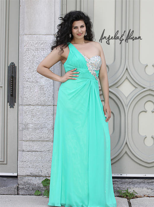 Angela and Alison Plus Size Prom 41098W