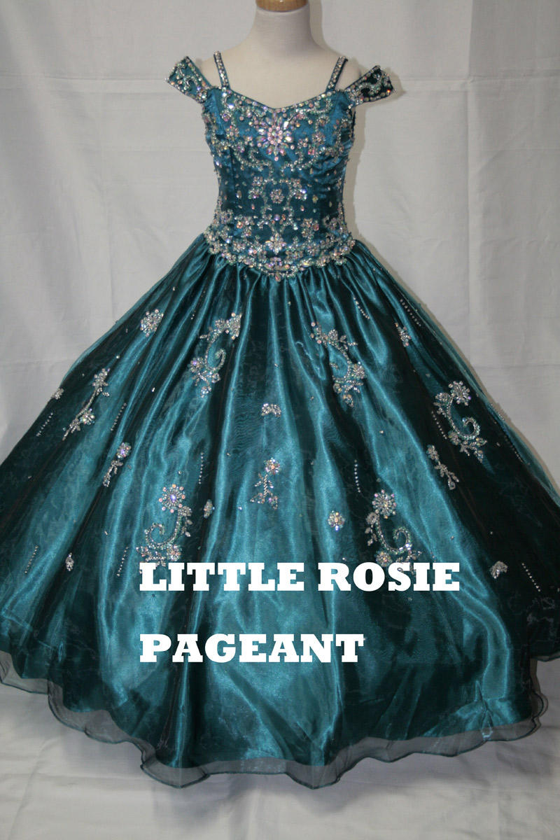 Little Rosie Girls Glitz Long Pageant LR2029