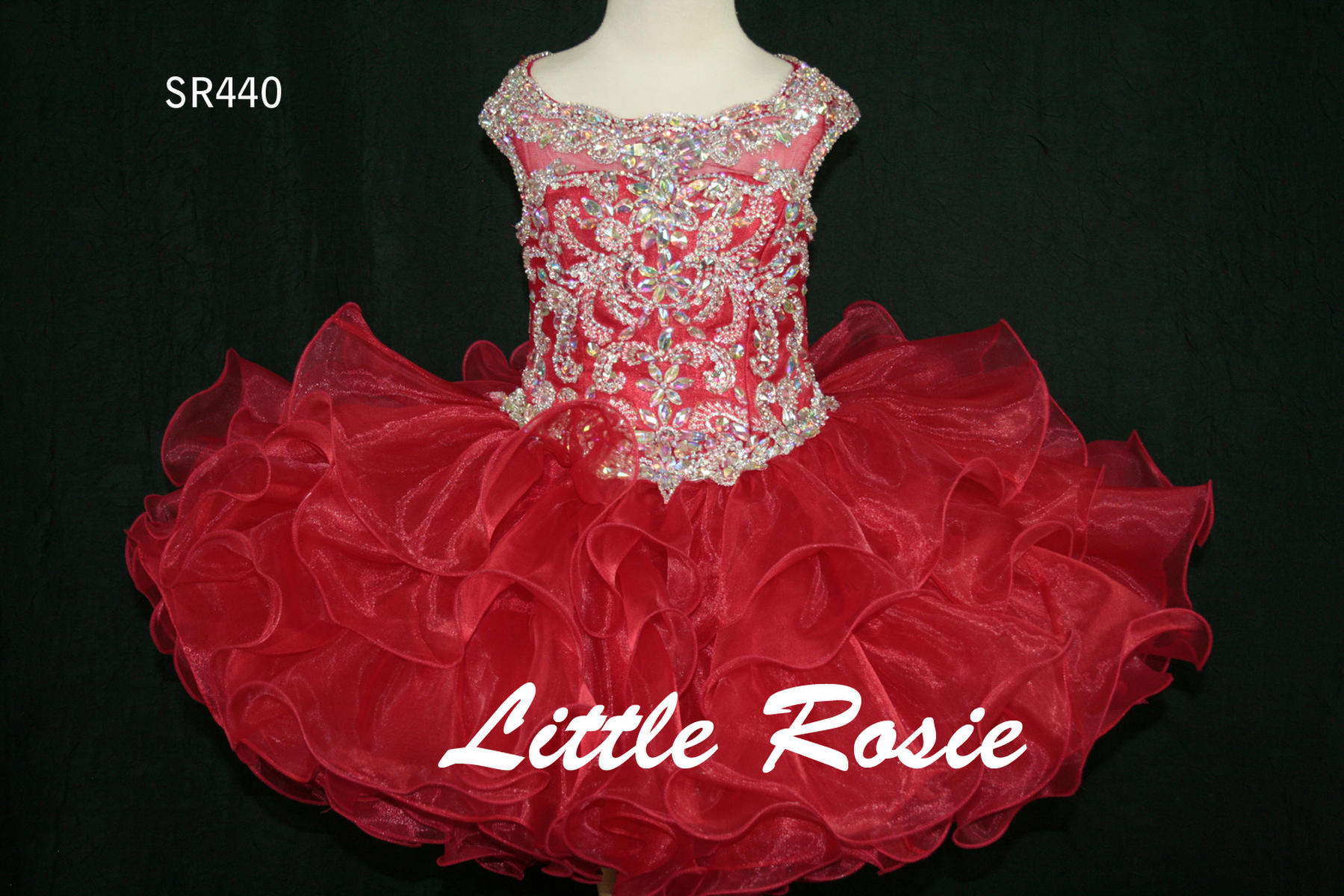 Little Rosie Girls Glitz Short Pageant SR440