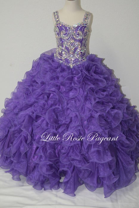 Girls Glitz Pageant Dresses-Long Skirt LR2026