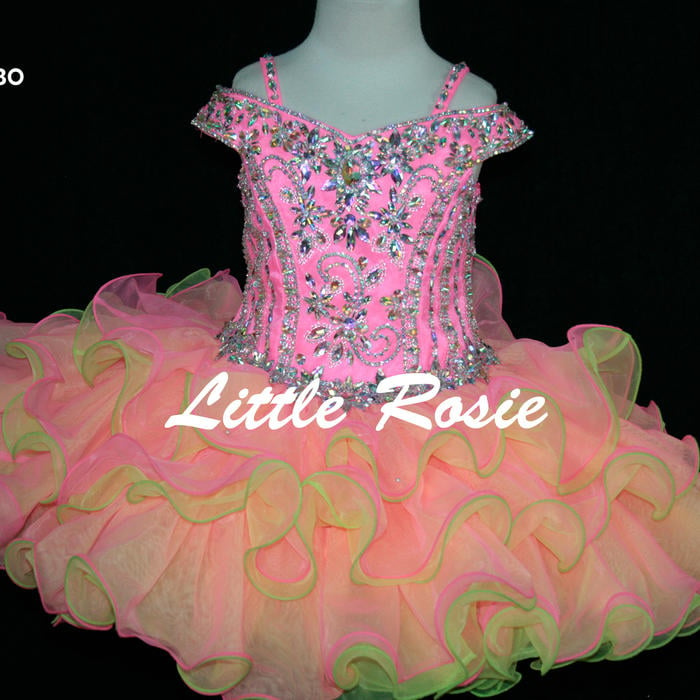 Little Rosie Pageant Dresses-Short Skirt SR430