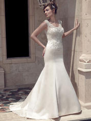 2141 Champagne/Ivory/Silver Lace  Beading front