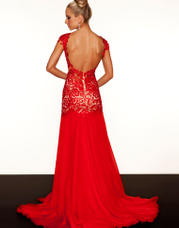 61041R Red/Nude back