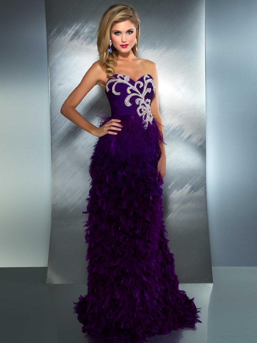 mac duggal purple dress