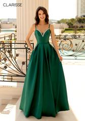 Clarisse Dress 8063 Satin Beaded A-Line Gown | Prom 2020| 3 Colors