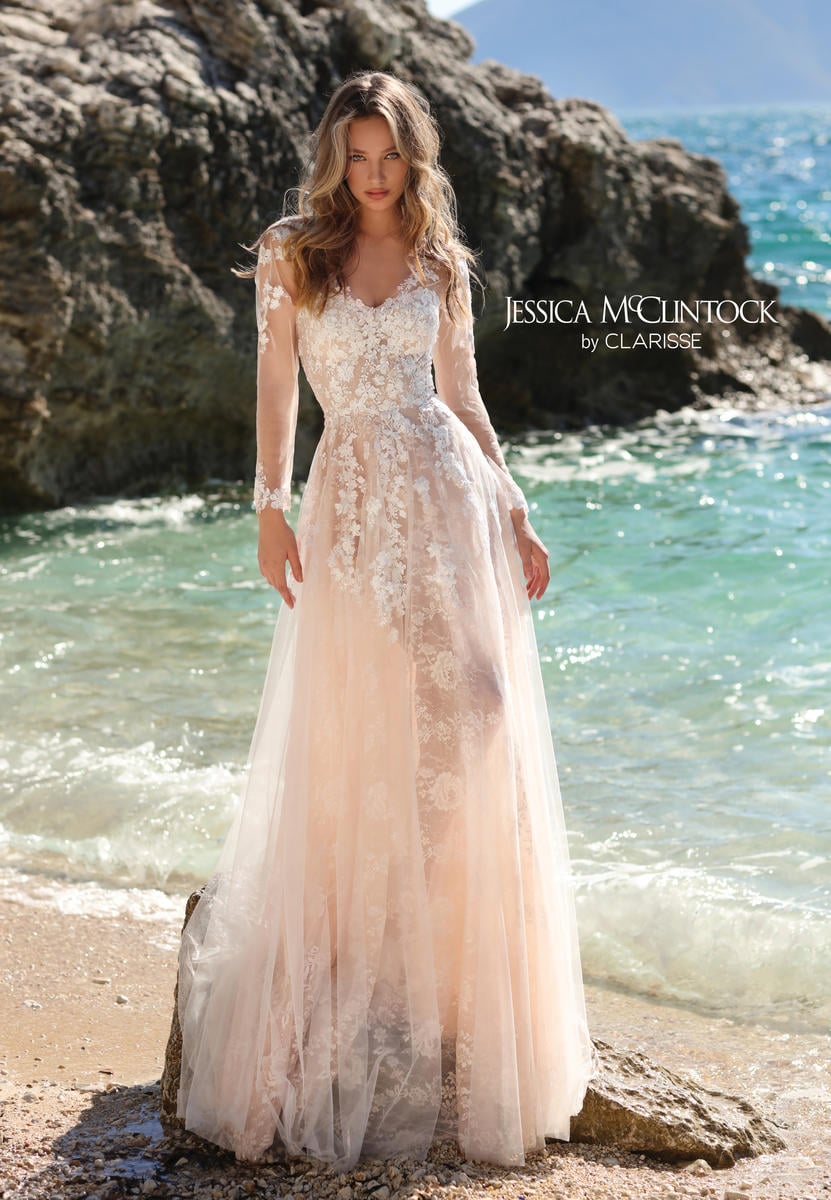 Jessica McClintock Size 12 700120 Ivory/Ivory Gown – Bridal Sense
