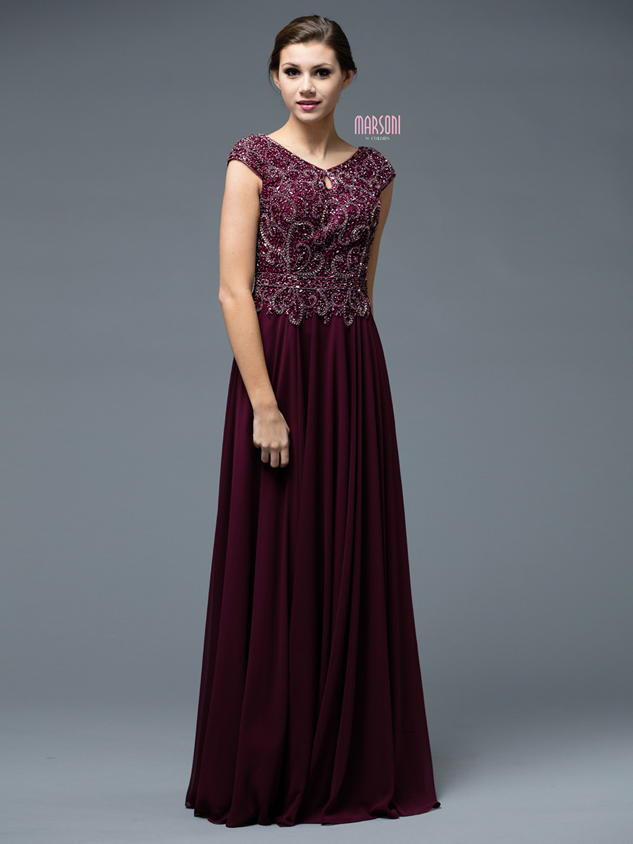 Designer social occasion and guest of dresses Marsoni by Colors M173