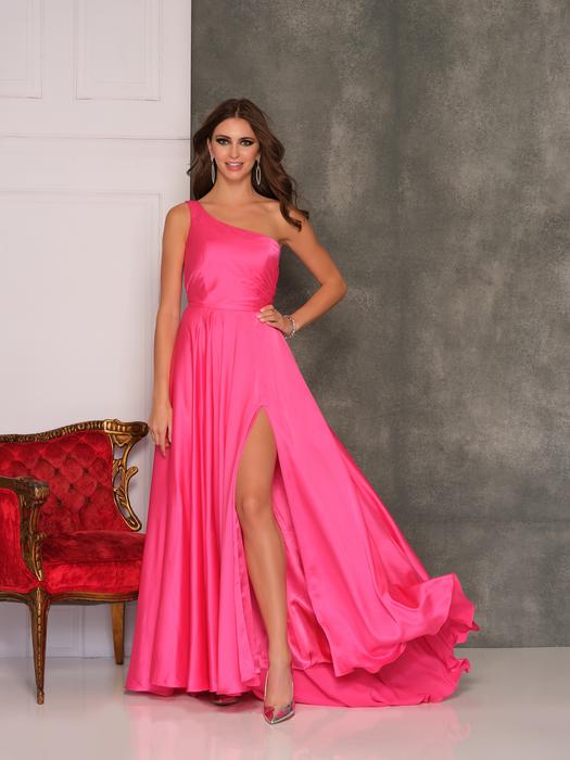 Dave and Johnny - One Shoulder Jersey Gown