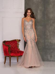 Dave and Johnny - Sequin Visible Bodice Gown