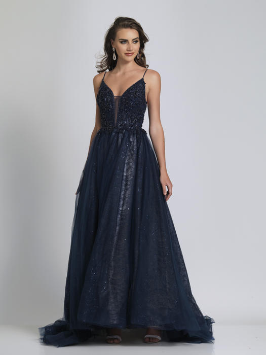 Dave and Johnny - Beaded Tulle Ball Gown A9027