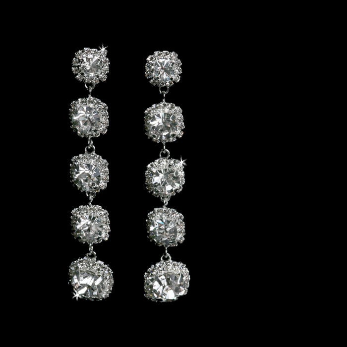 Rhinestone Earrings E1292