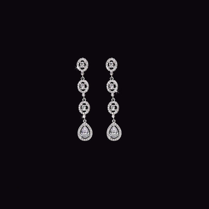 Rhinestone Earrings E1569