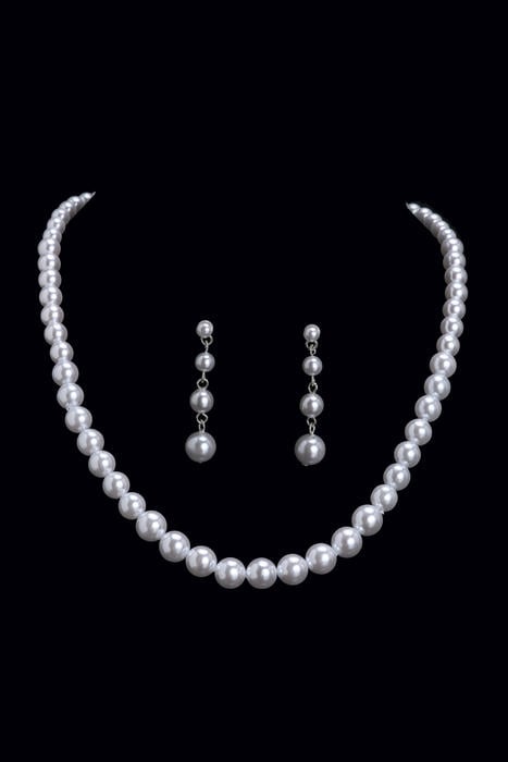 Pearl Bead Necklace Set