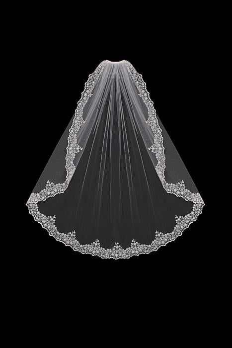 Single Tier Bridal Veil V1590SF