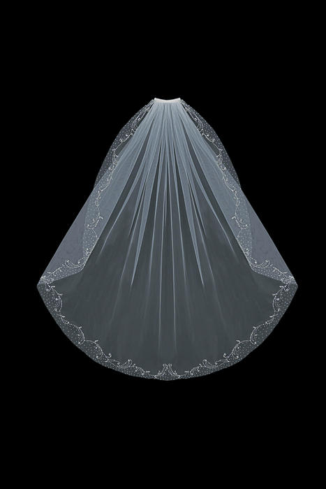 Single Tier Bridal Veil V1593SF