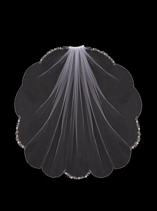 Single Tier Bridal Veil V500SE