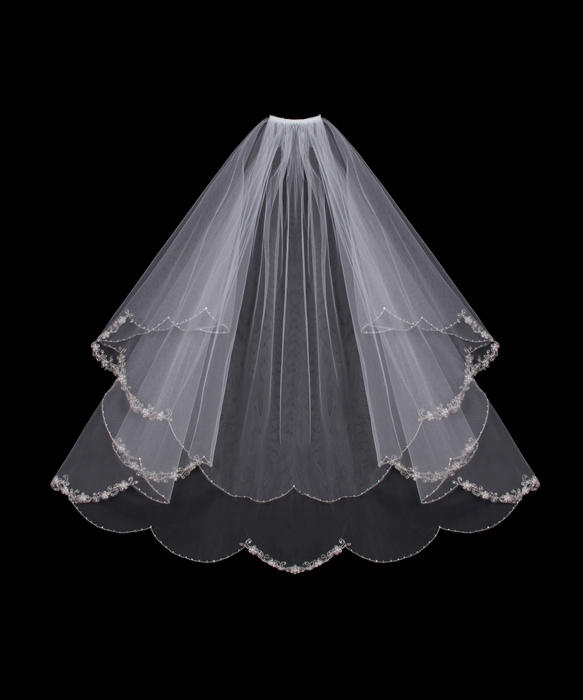 Circle Cut Bridal Veil V500W