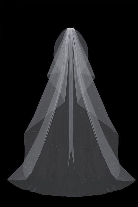 Wide Cathedral Bridal Veil
