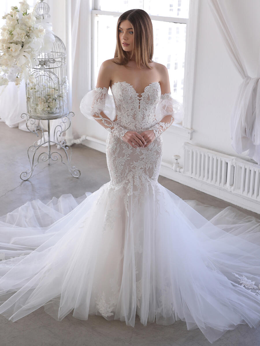 Blue Bridal by Enzoani Orchid