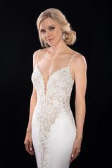 1004 Ivory Lace/Natural Bellagio Crepe/Honey Panel/Ivor detail