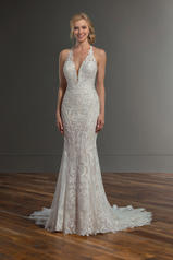 1021 Ivory Lace/Ivory Gown/Porcelain Tulle Illusion front