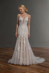 1043 Ivory Lace/Tulle/Ivory Gown/Java Tulle Illusion front